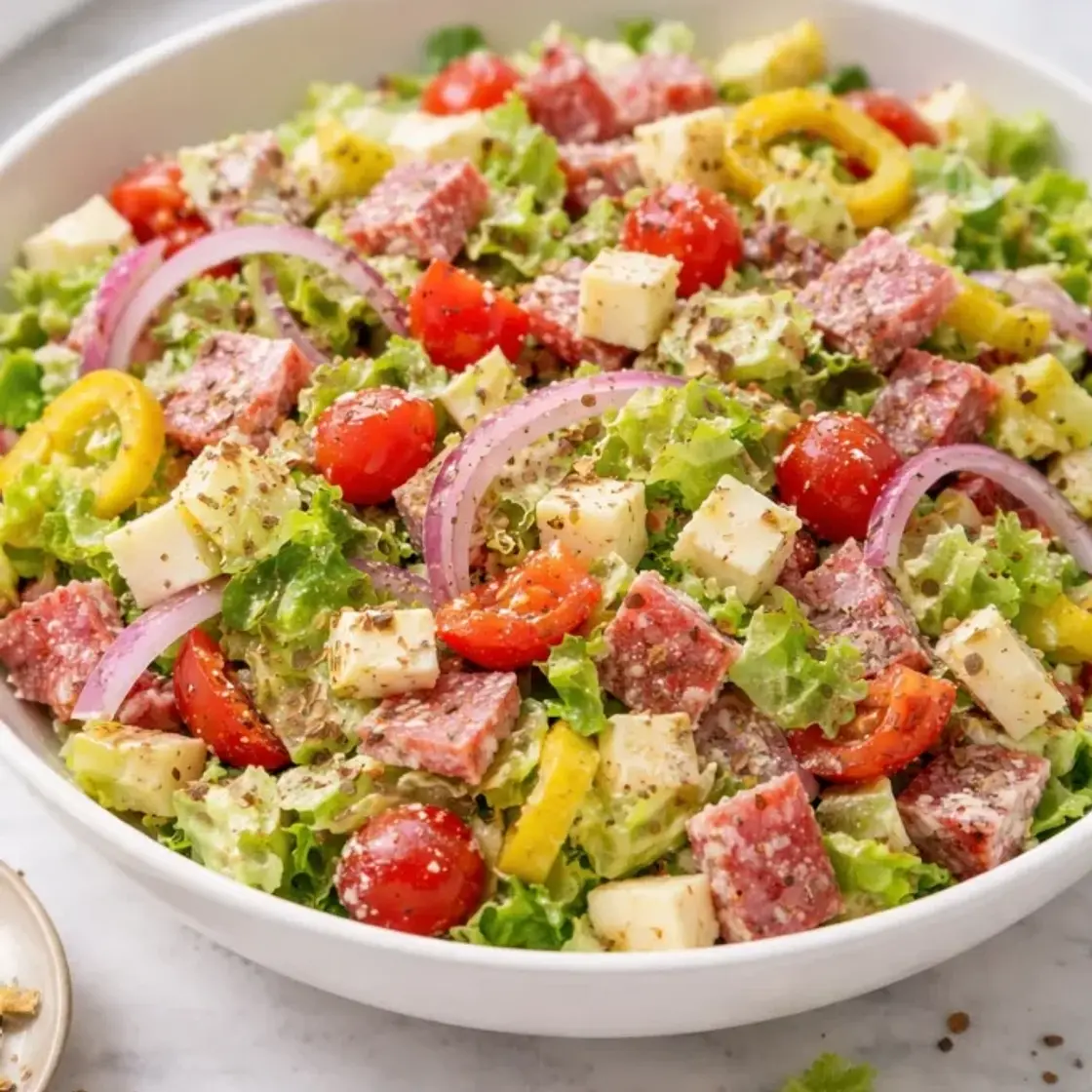 Italian Grinder Salad (Chopped Sub Salad)