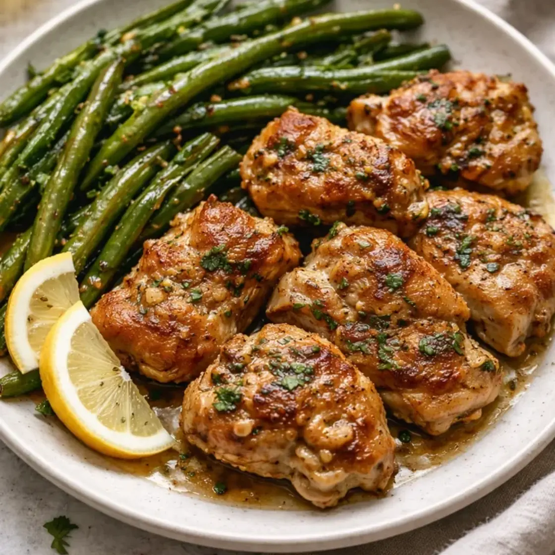 Lemon Garlic Butter Chicken Thighs