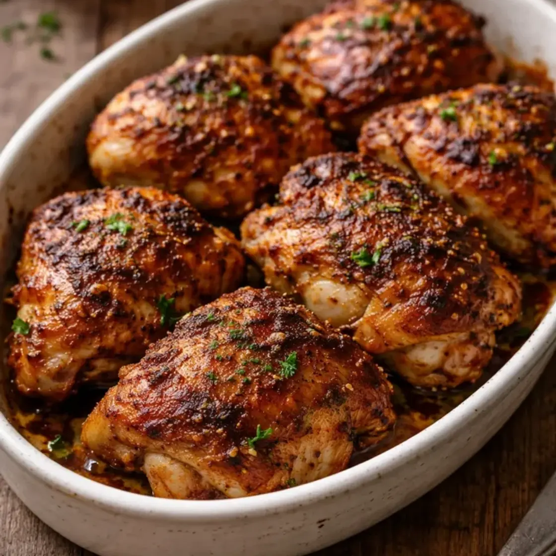 Oven Baked Chicken Thighs