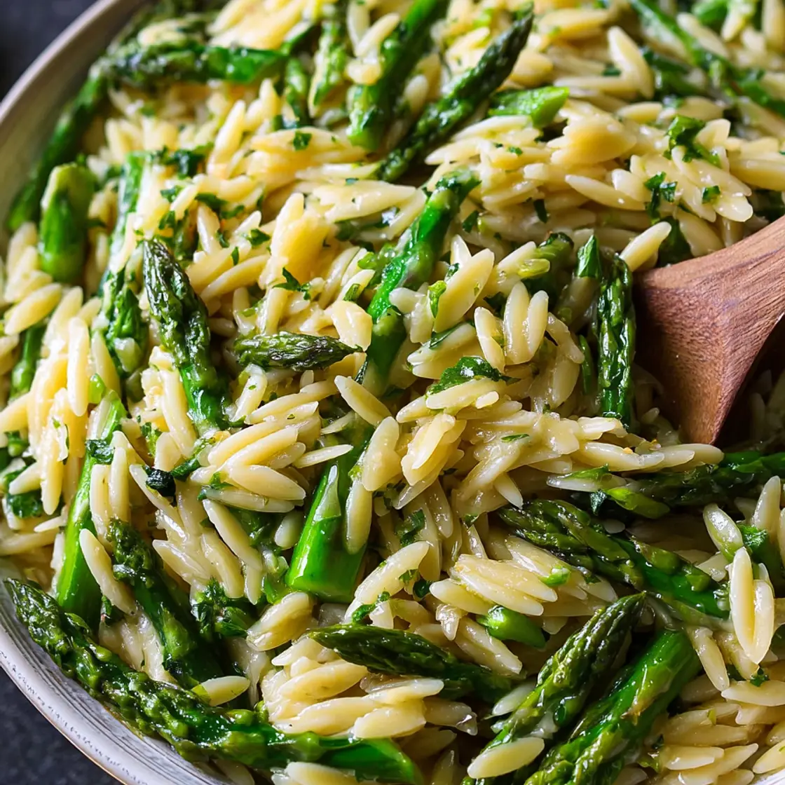 Lemon Asparagus Orzo Recipe