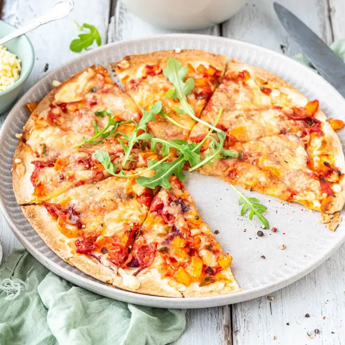 Blitzschnelle Wrap-Pizza