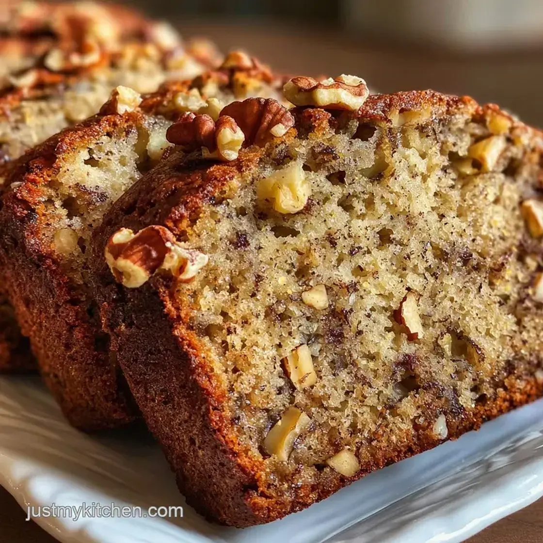 Moist and Grain-Free Almond Flour Banana Bread with Walnuts
