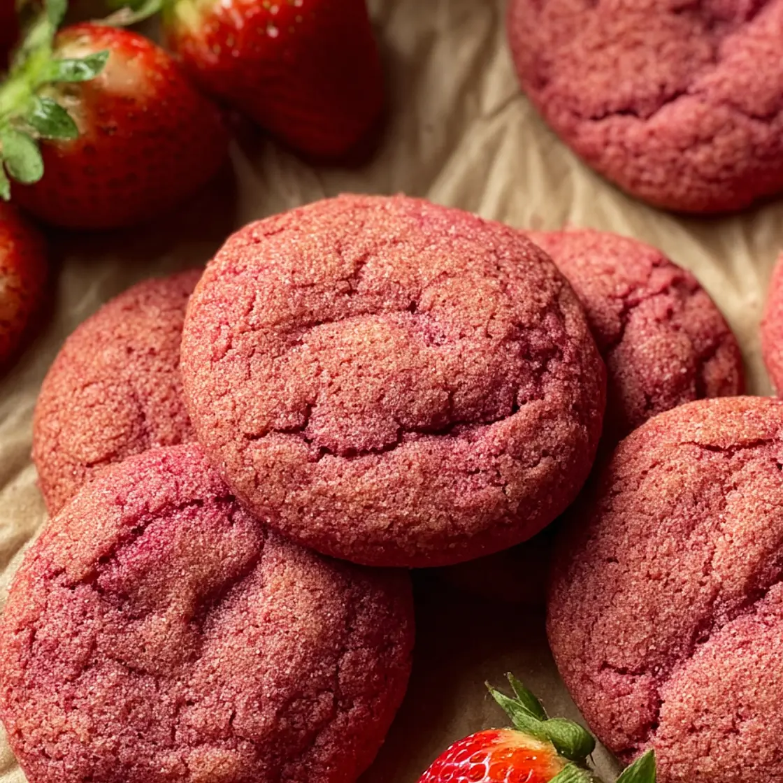Vegan Strawberry Cookies Recipe
