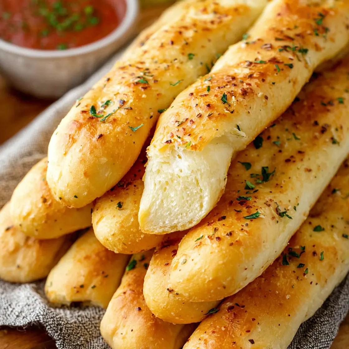 Easy Homemade Garlic Breadsticks Recipe