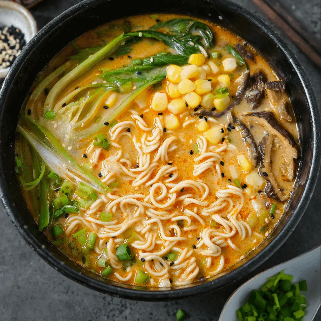 Easy One-Pot Spicy Miso Ramen (Vegan)