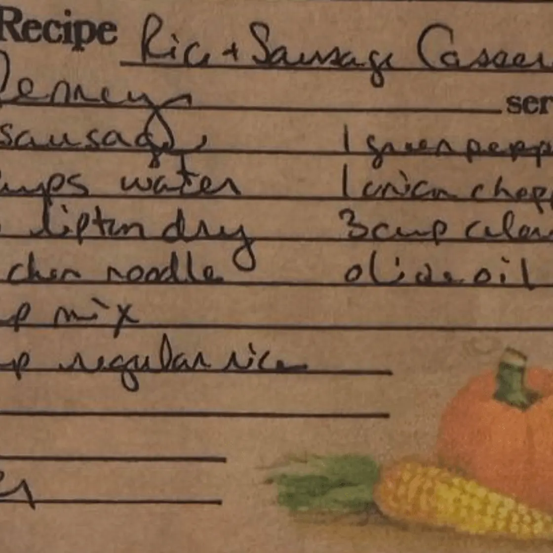 Rice and Sausage Casserole