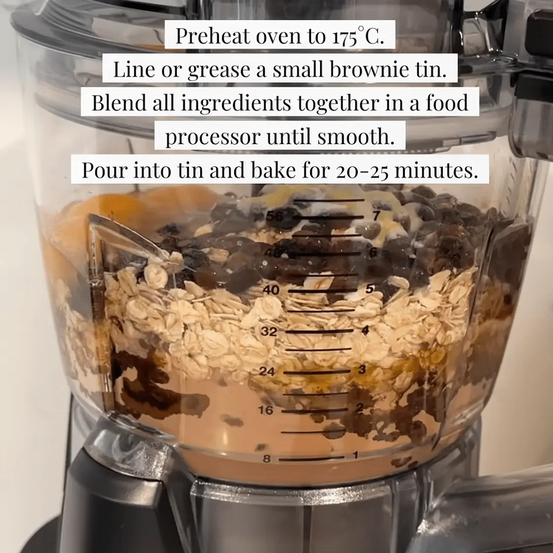 Oat and black bean brownies