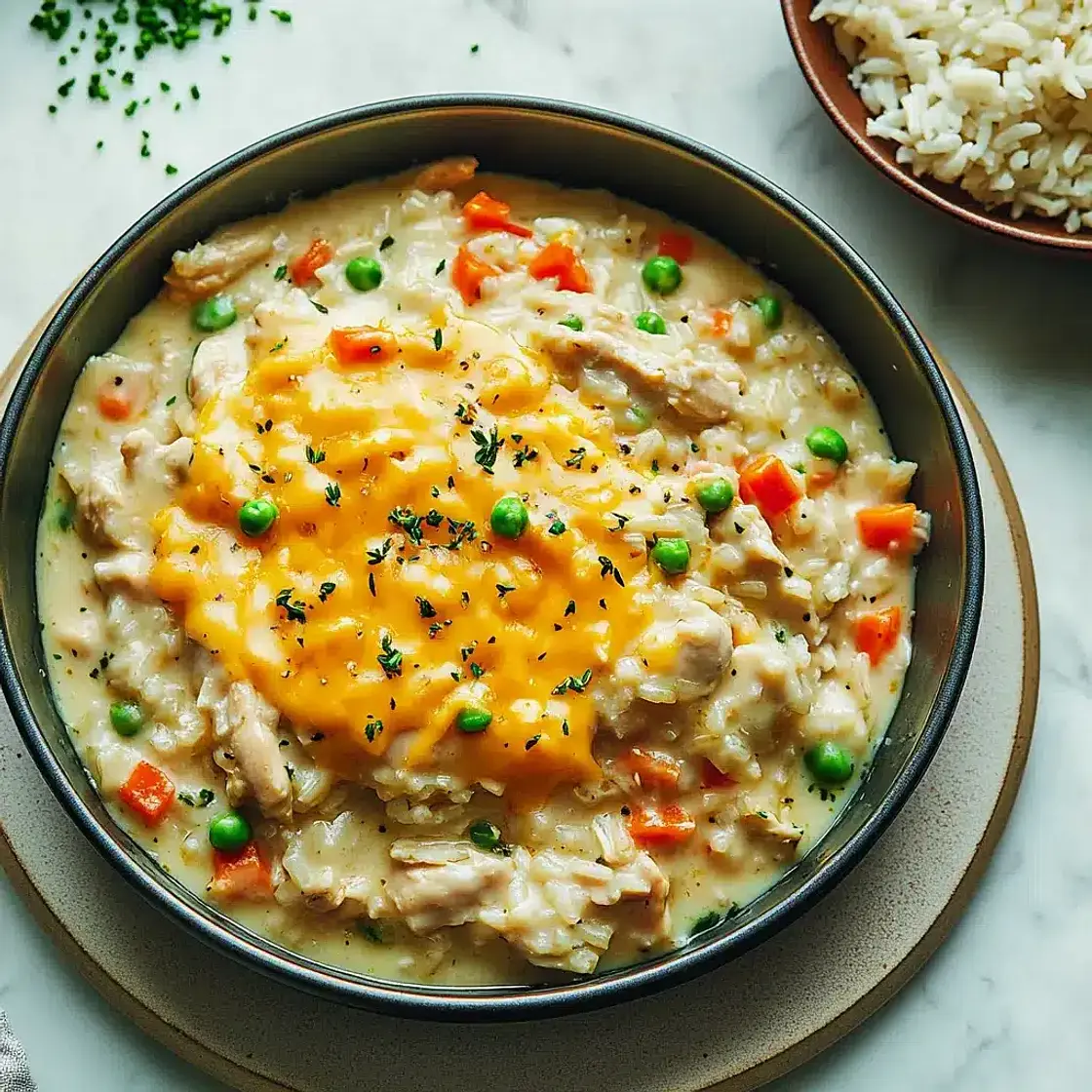 Cheesy Instant Pot Chicken and Rice Easy Weeknight Dinner