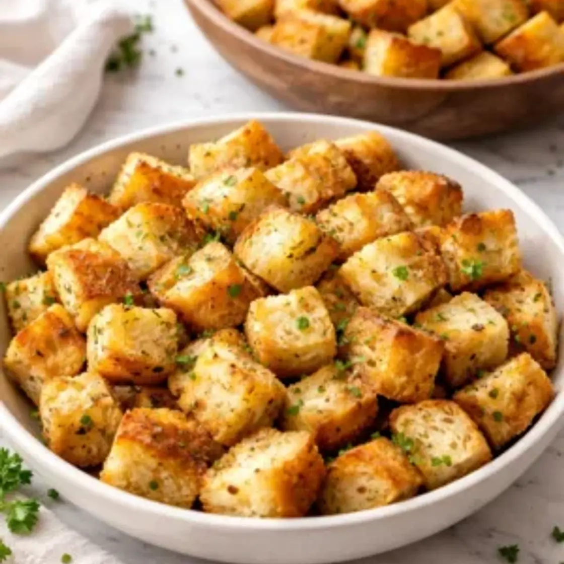 Easy Baked Croutons