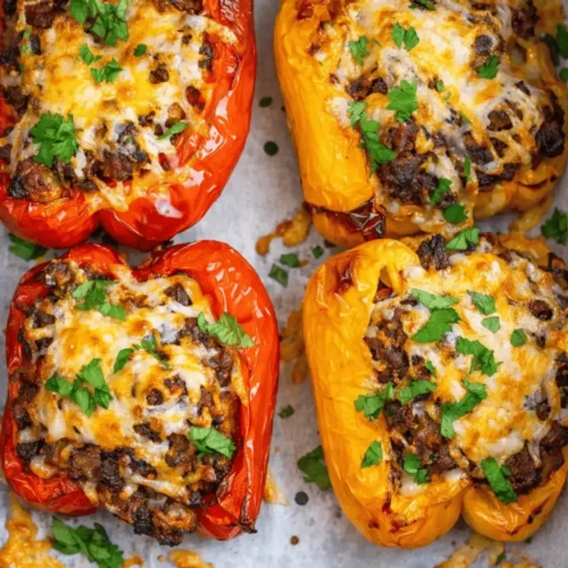 Airfryer gefüllte Paprika