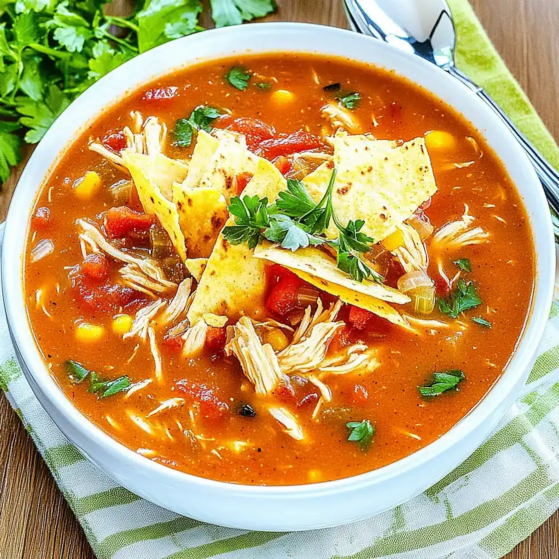 Crock Pot Chicken Tortilla Soup Easy Cozy Weeknight Dinner