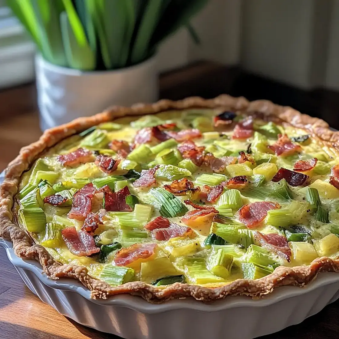 Easter Quiche with Bacon and Leeks