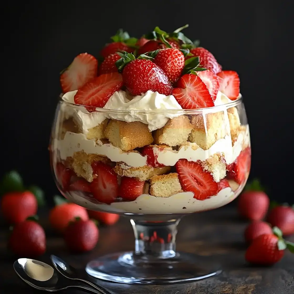 Strawberry Shortcake Trifle