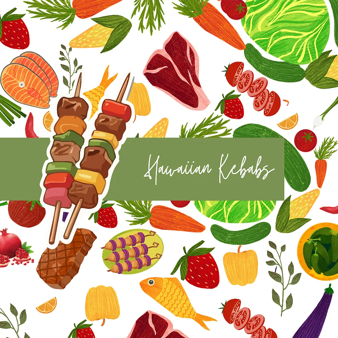 Hawaiian Sirloin Kebabs