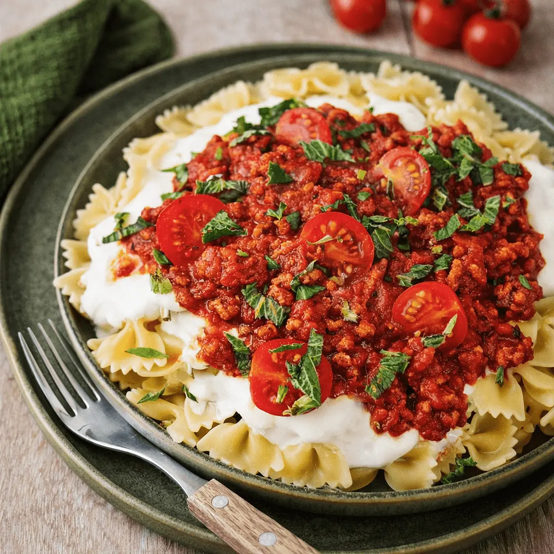 Mediterrane Joghurt-Pasta