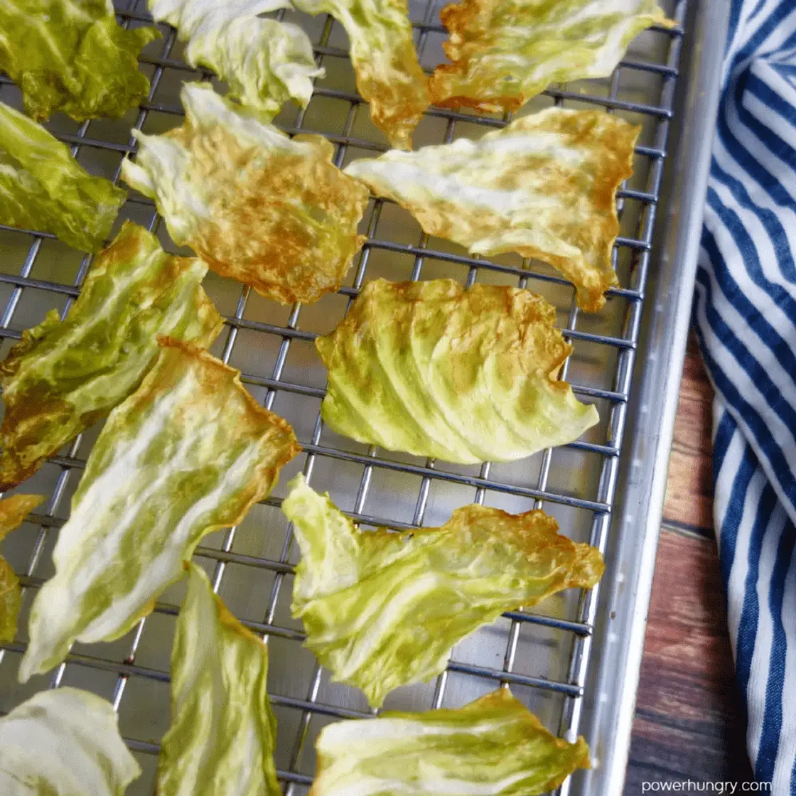 Baked Crispy Cabbage Chips {vegan, keto, easy}