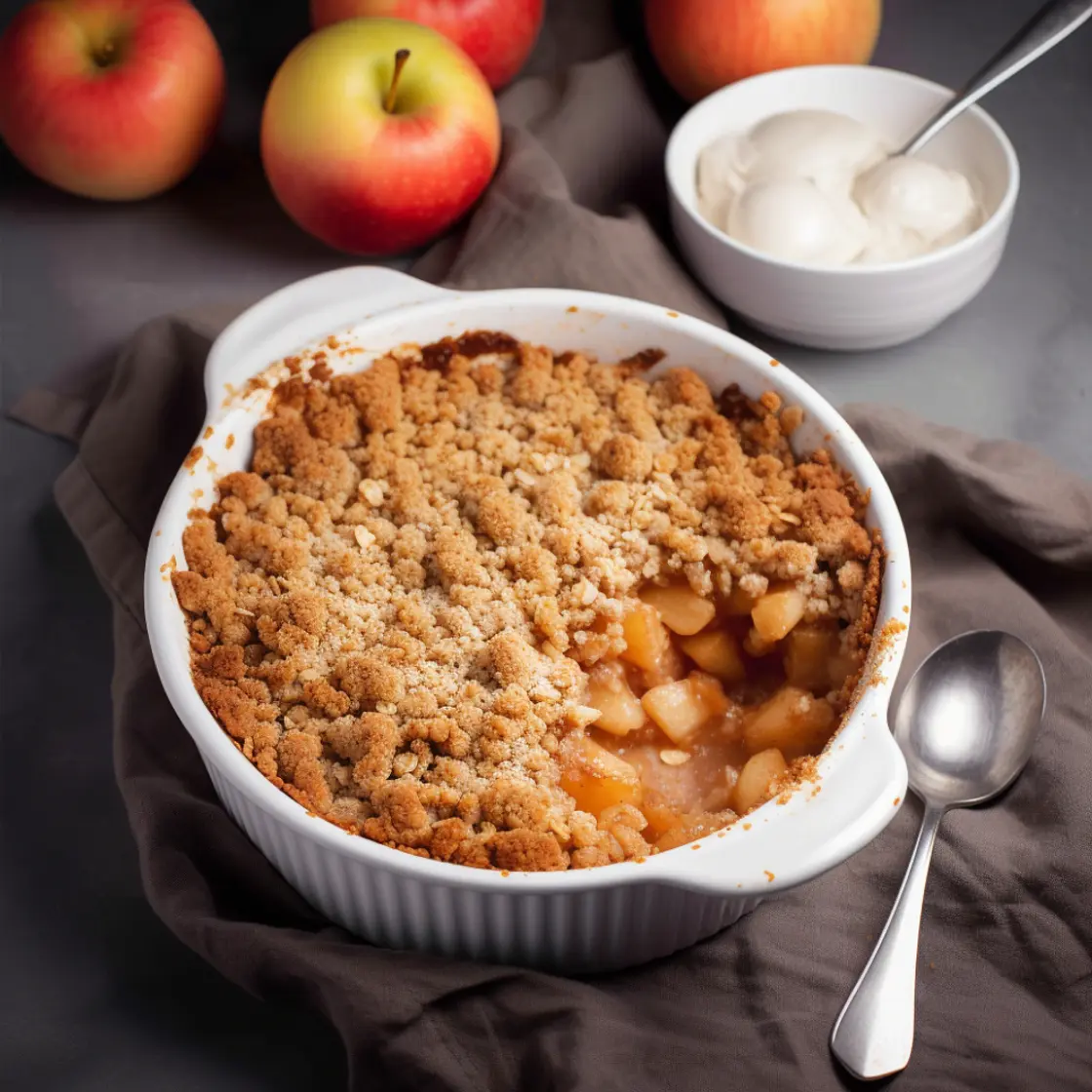 Mary Berry Apple Crumble With Walnuts And Oats