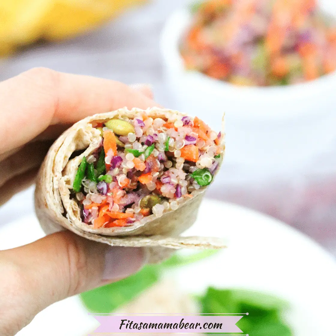 Quinoa Veggie Wrap With Homemade Zesty Italian Dressing (Gluten-Free I Vegan)