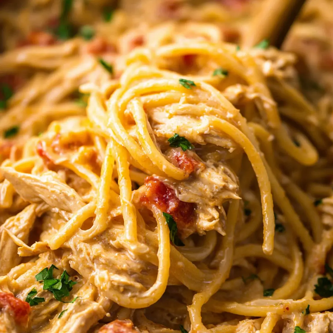 Slow Cooker Chicken Spaghetti Recipe