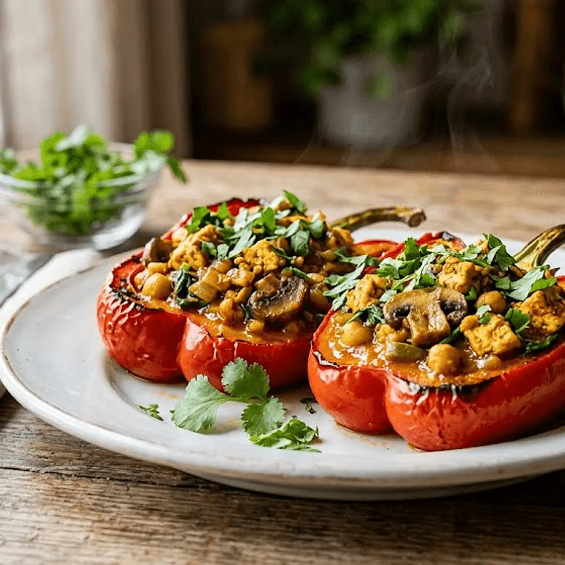 Paneer-Stuffed Peppers