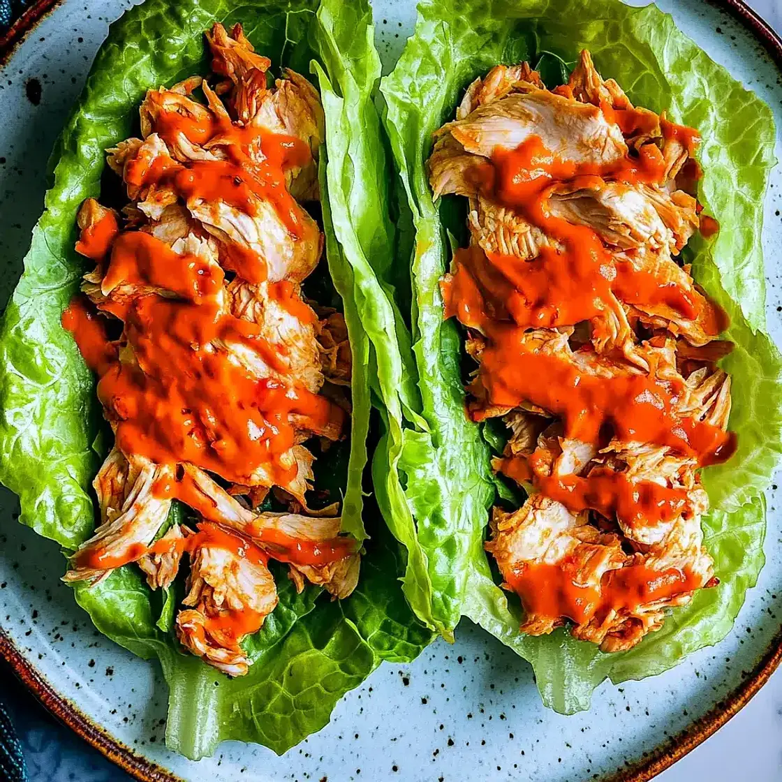 Buffalo Chicken Lettuce Wraps Easy Fresh Weeknight Dinner