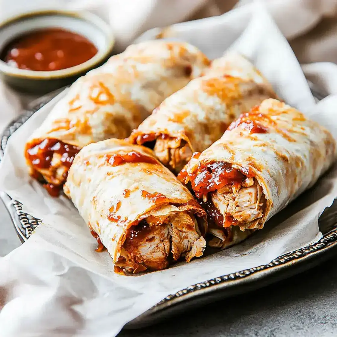 Crispy BBQ Chicken Wraps Easy Weeknight Dinner Recipe