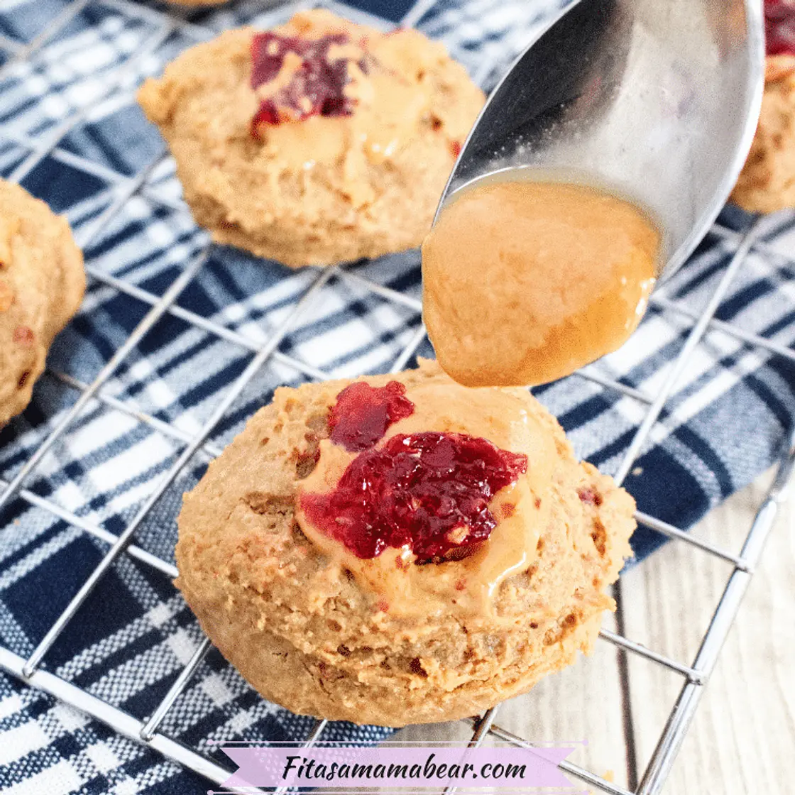 Flourless Peanut Butter And Jam Thumbprint Cookies