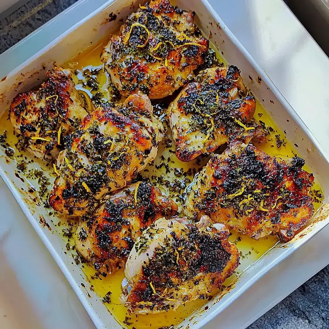 Lemon Herb Roasted Chicken Thighs Spring Fresh Easy Comfort