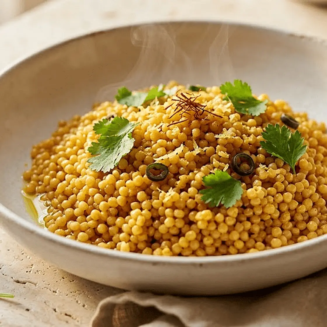 Saffron-Scented Couscous Pilaf