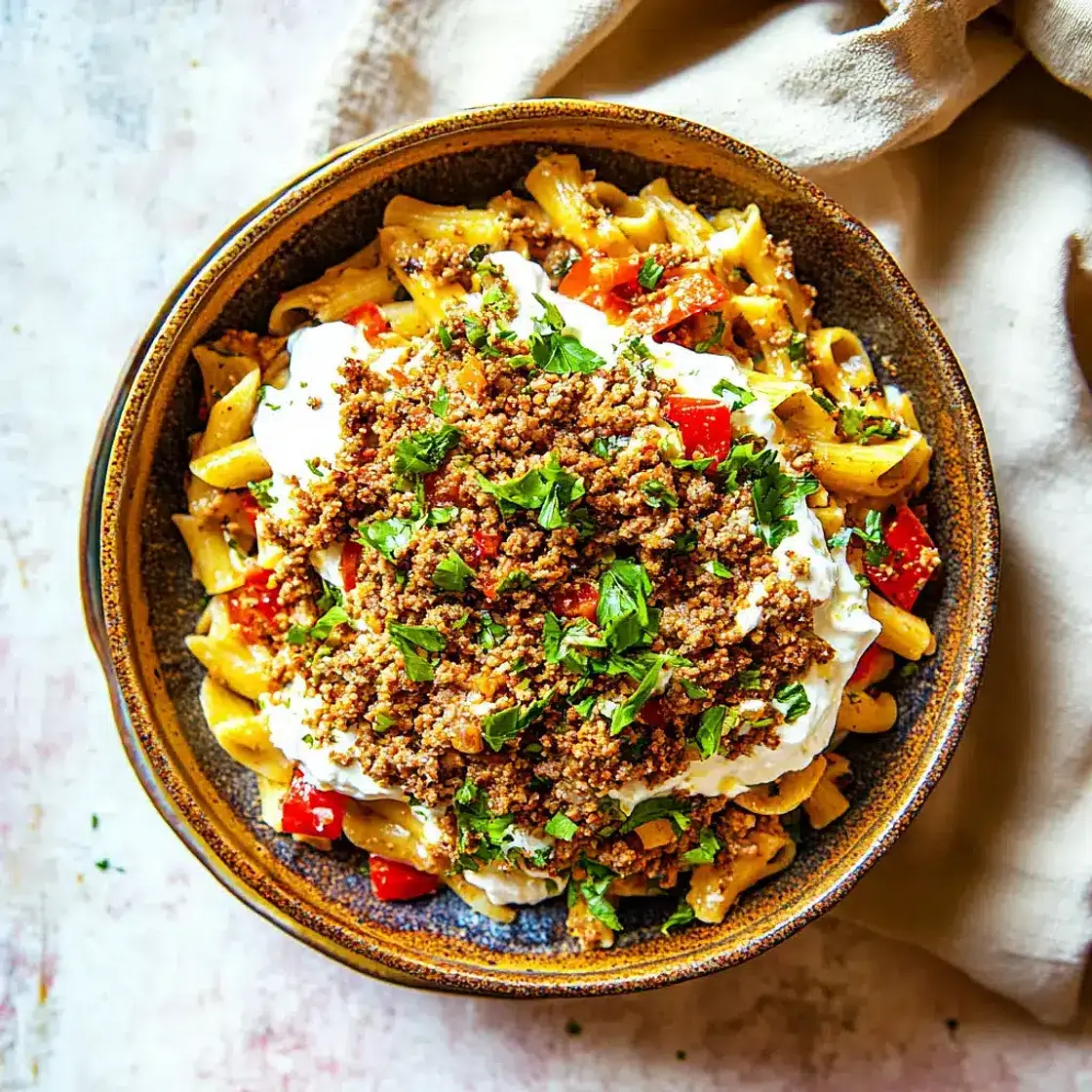 Viral Turkish Pasta Ground Meat Comforting Easy Weeknight