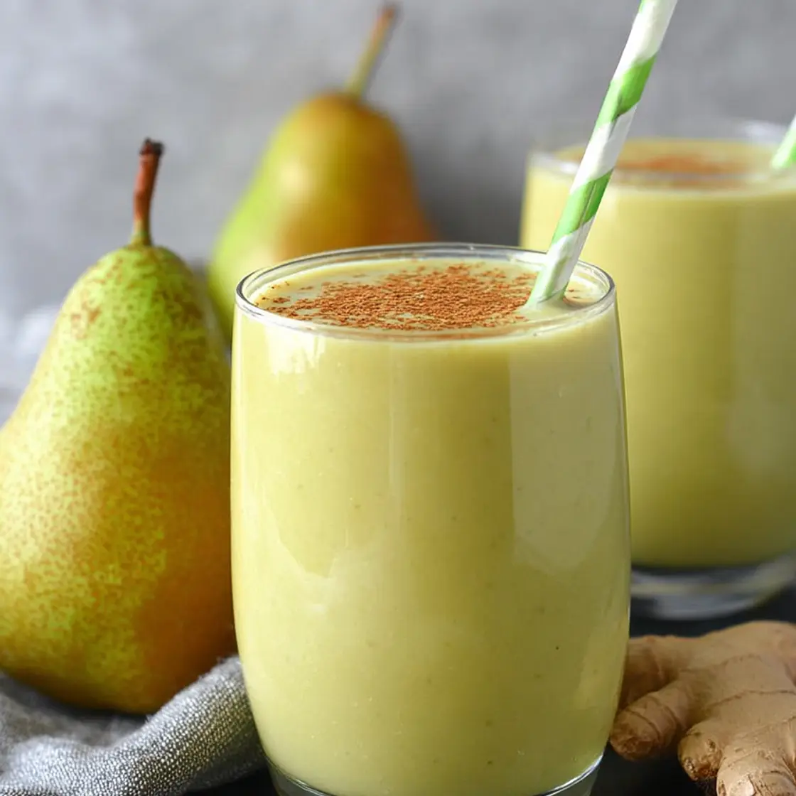 Pear Ginger Smoothie Recipe for Energy