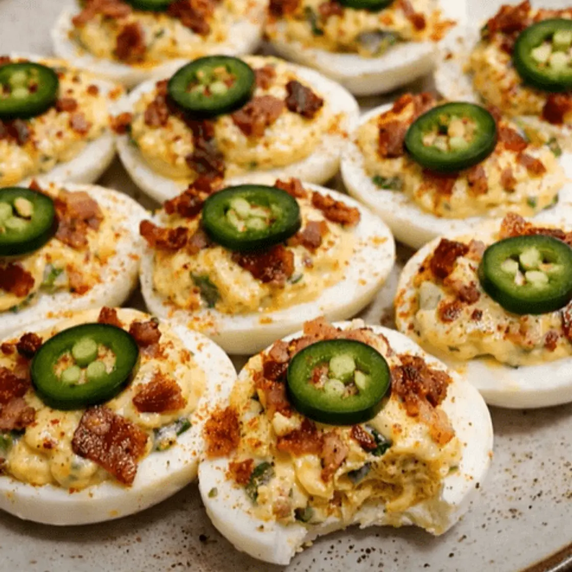 Bacon Jalapeño Popper Deviled Eggs – Creamy, Spicy & Totally Irresistible!