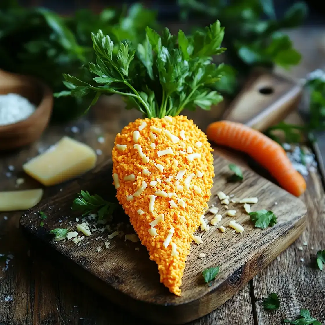 Carrot-Shaped Cheese Ball