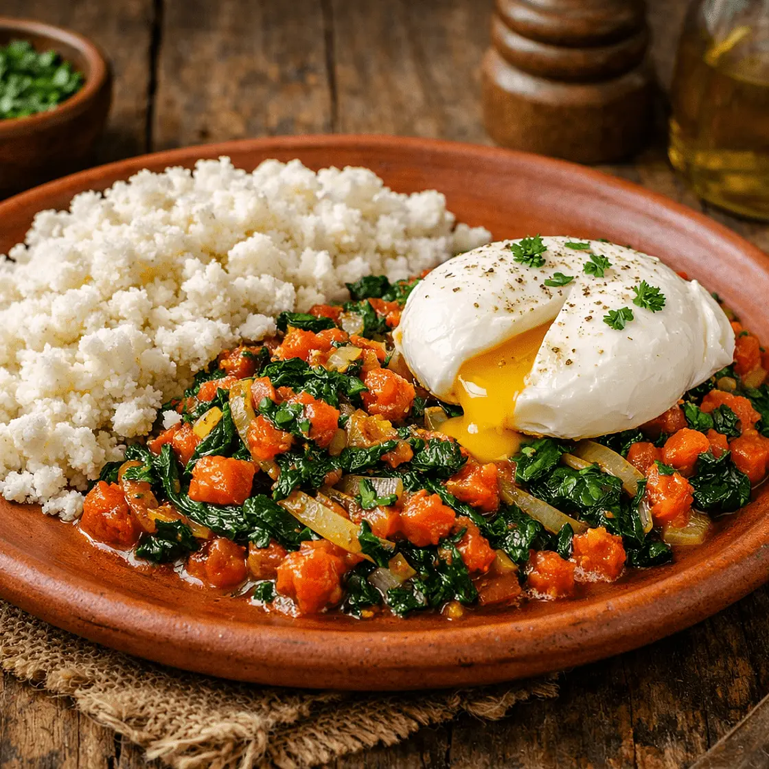 Sauteed Tomato, Onion & Spinach Relish