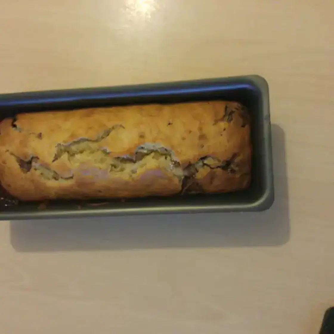 Cake à la banane et au chocolat sans oeufs