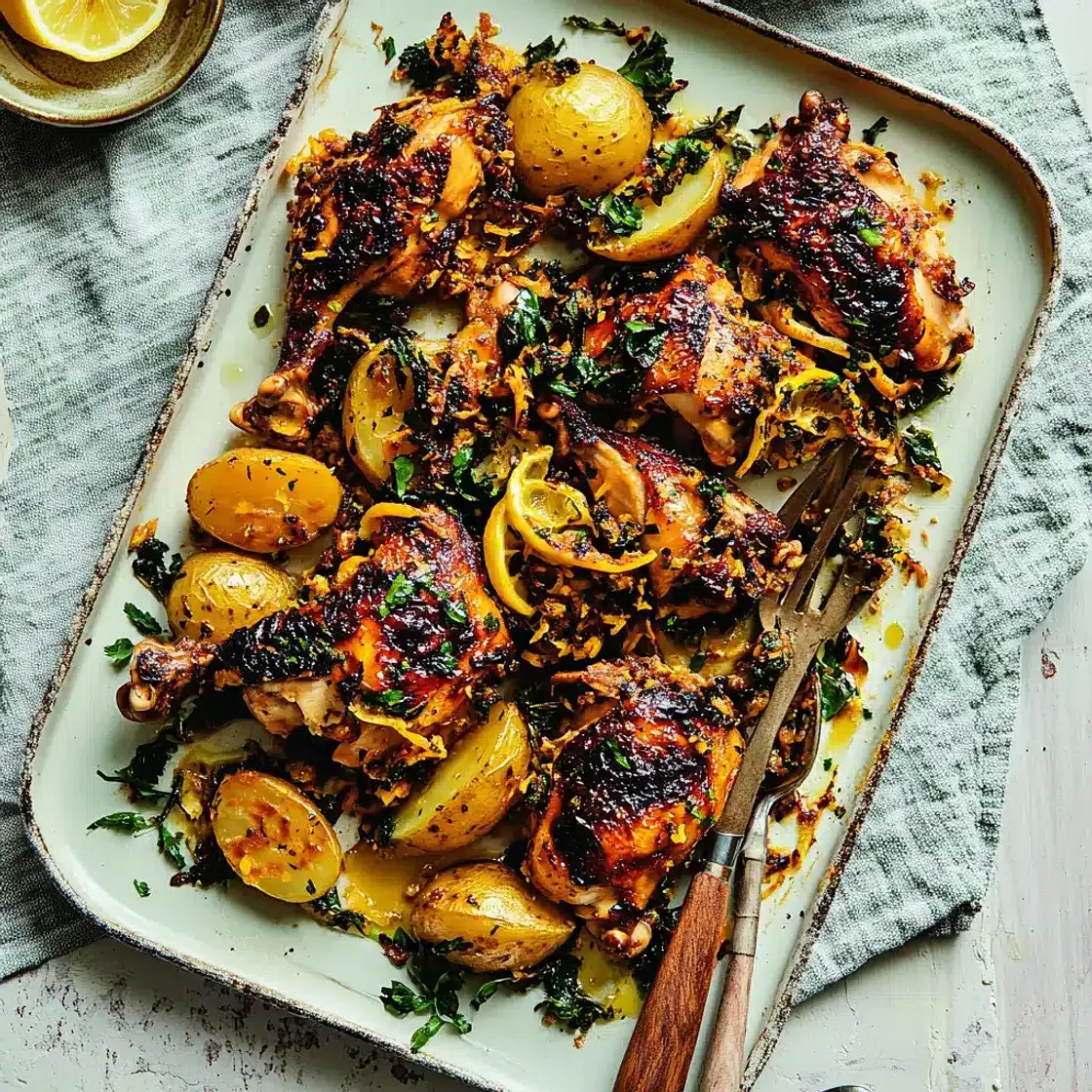 Sheet Pan Lemon Chicken and Potatoes Spring Vibrant Recipe
