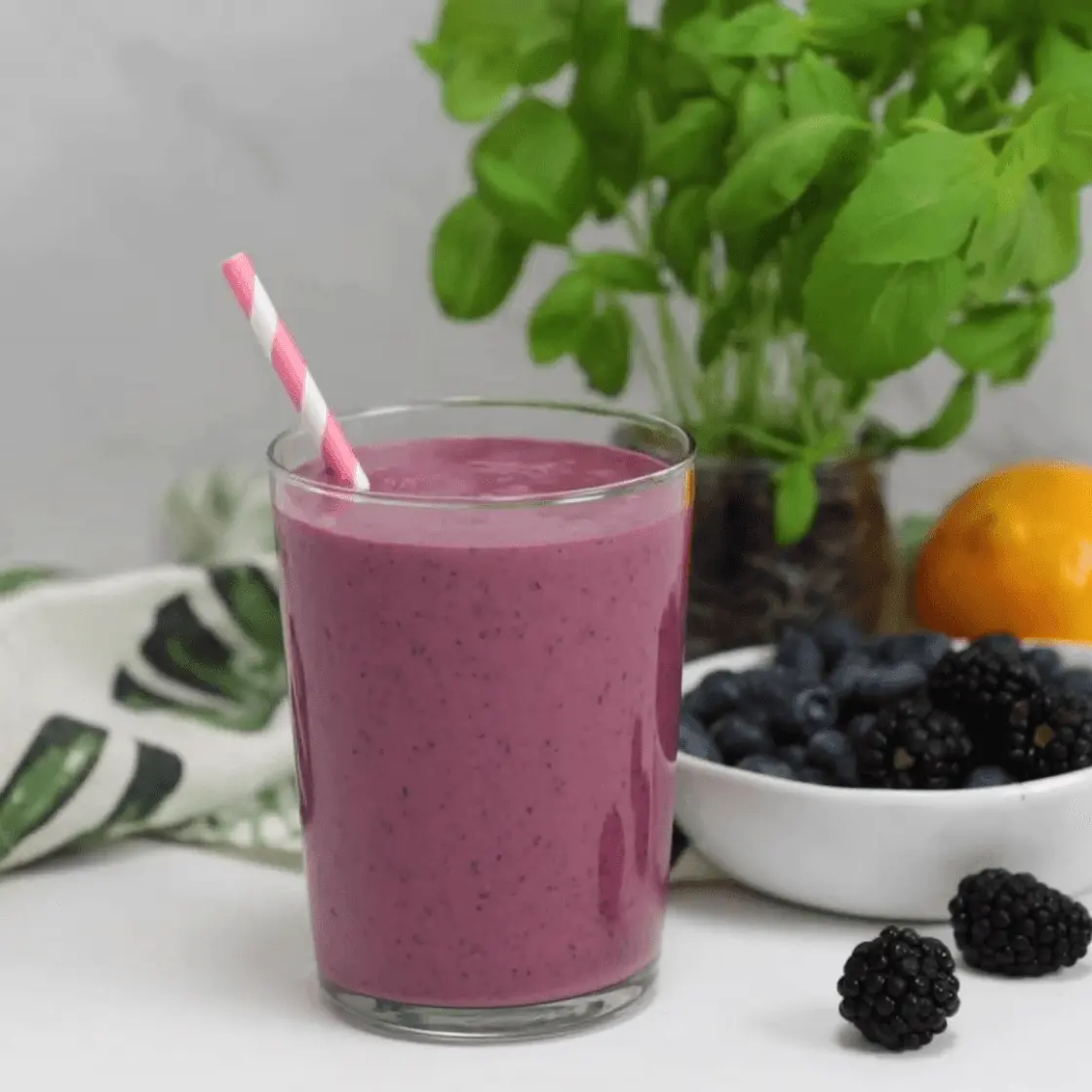 How To Make Healthy Cucumber Berry Basil Smoothie Summer Drink