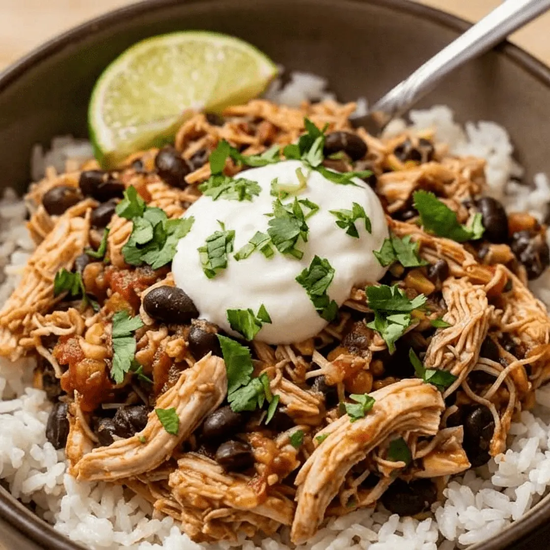One-Pot Salsa Chicken & Rice