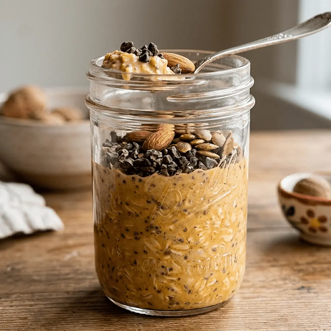 Pumpkin Pie & Cacao Overnight Protein Oats