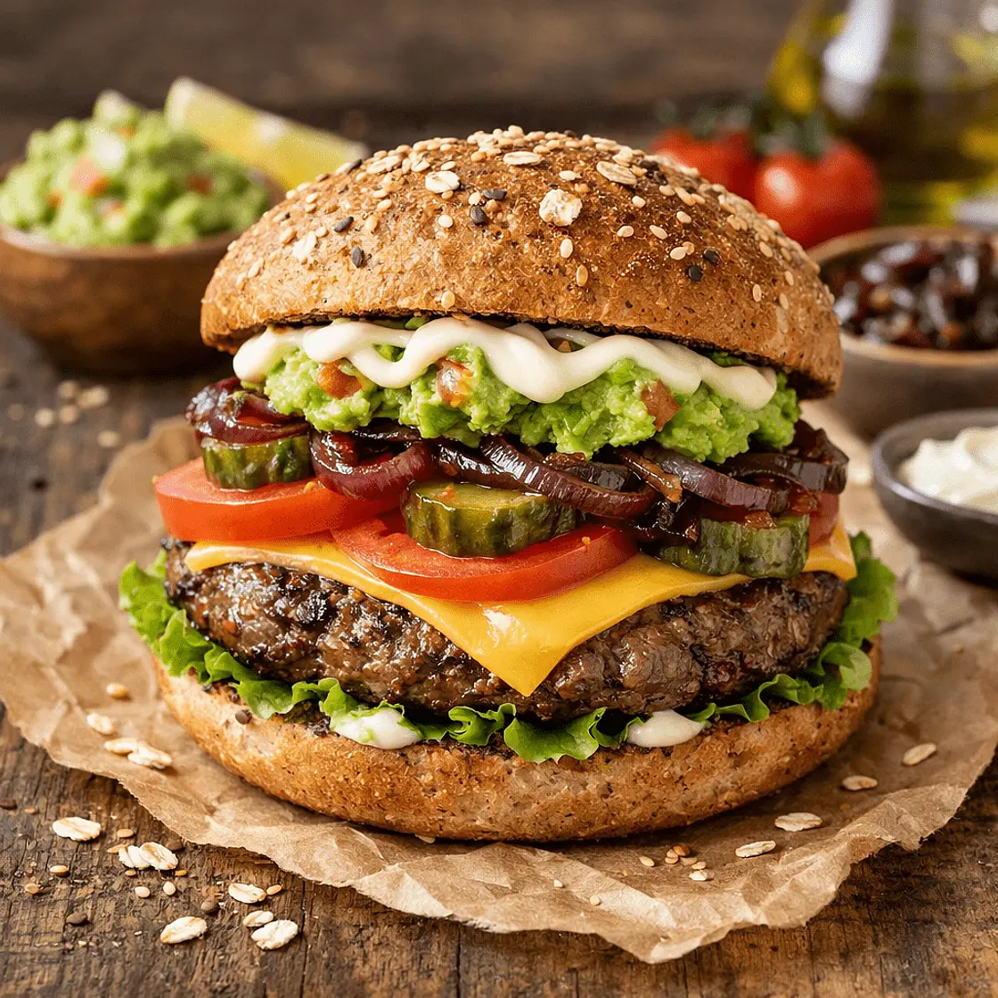 Lean Beef & Cheese Burger