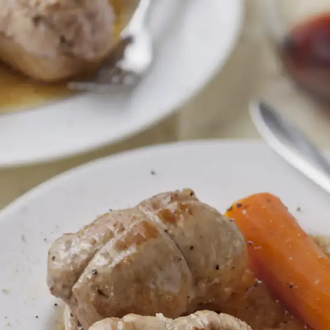 Paupiettes de veau au vin blanc