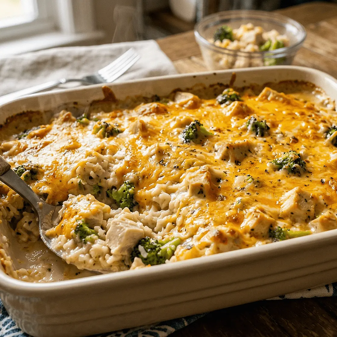 One-Pan Cheesy Chicken & Rice Bake