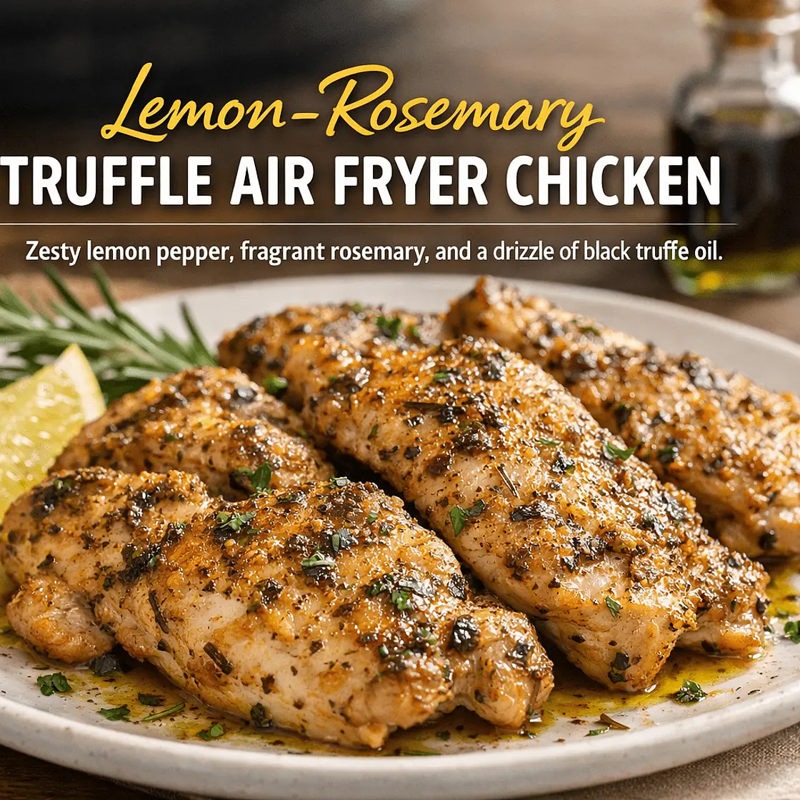 🍋 Lemon-pepper rosemary Air Fryer Chicken