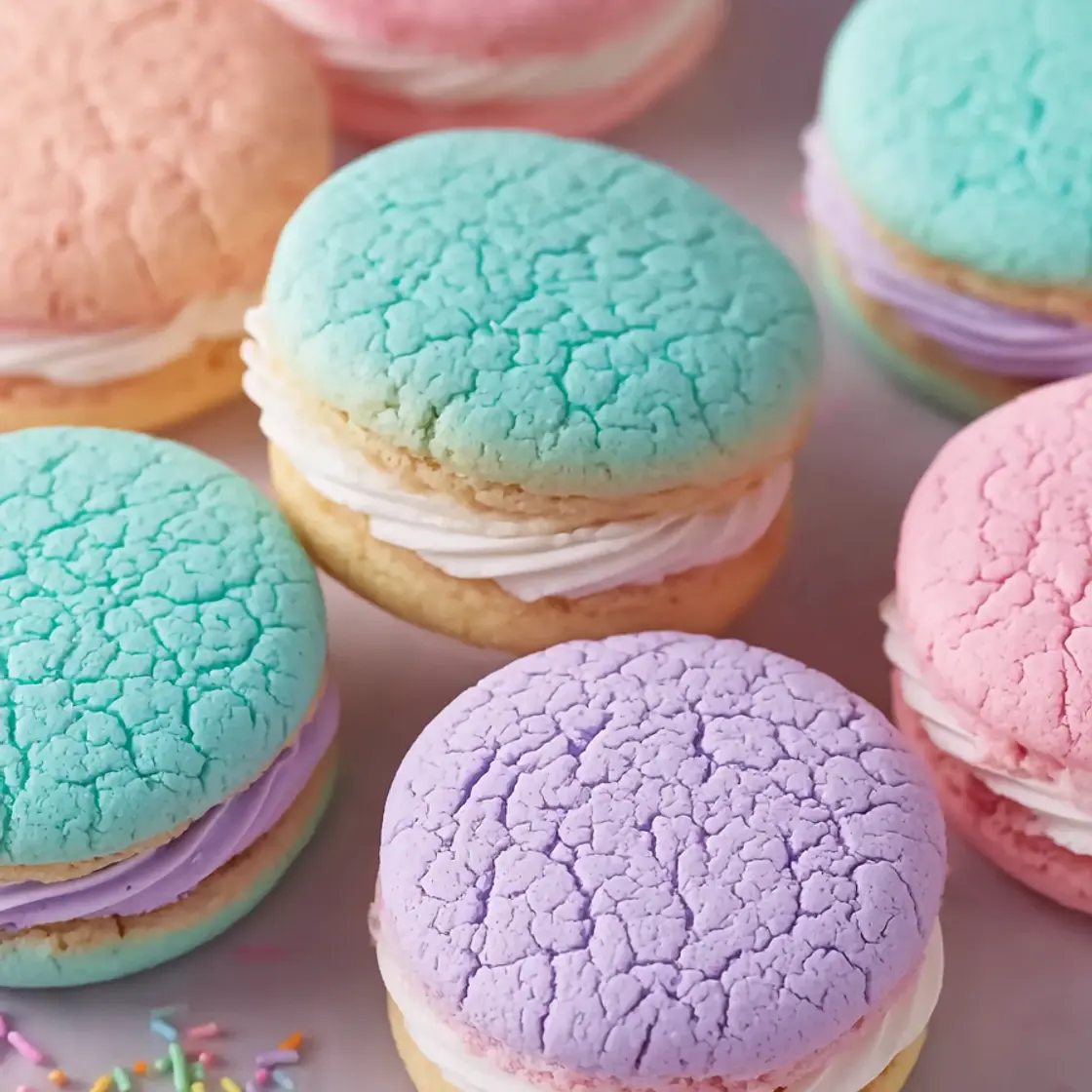 Pastel Sugar Cookie Sandwich Recipe