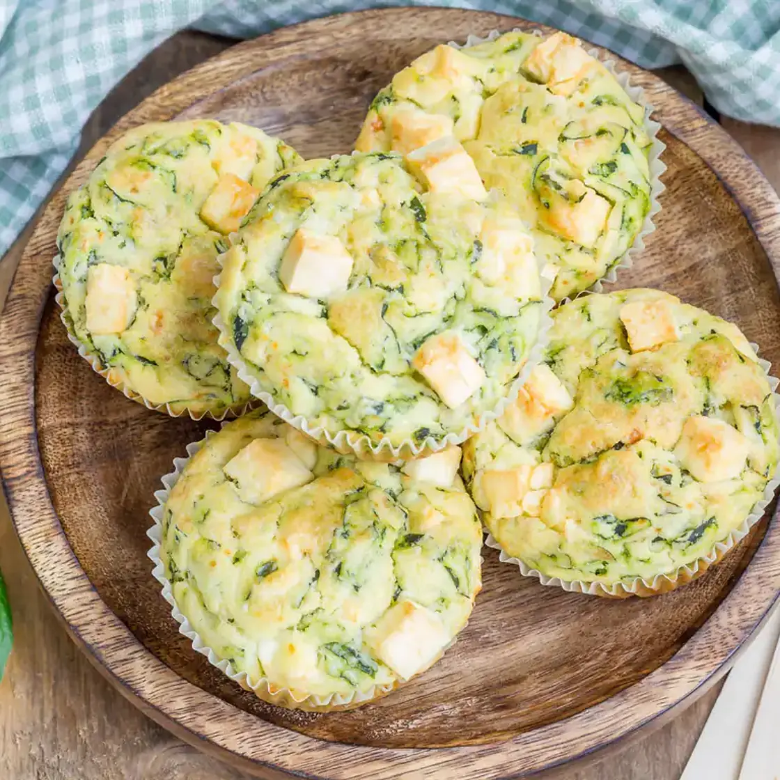 Muffins feta pesto