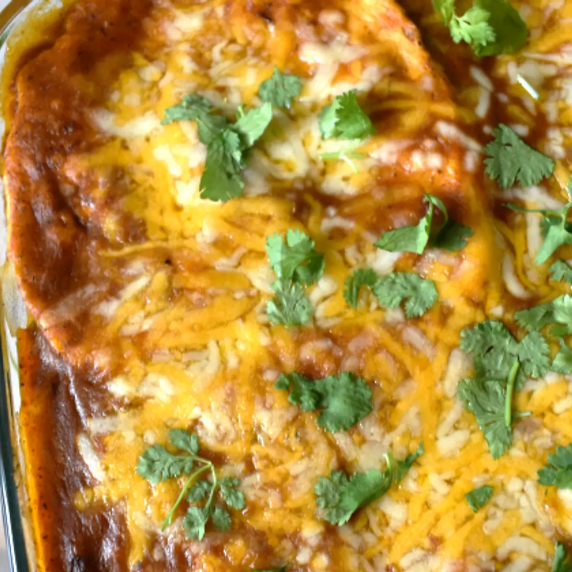 Healthy Chicken Enchilada Casserole