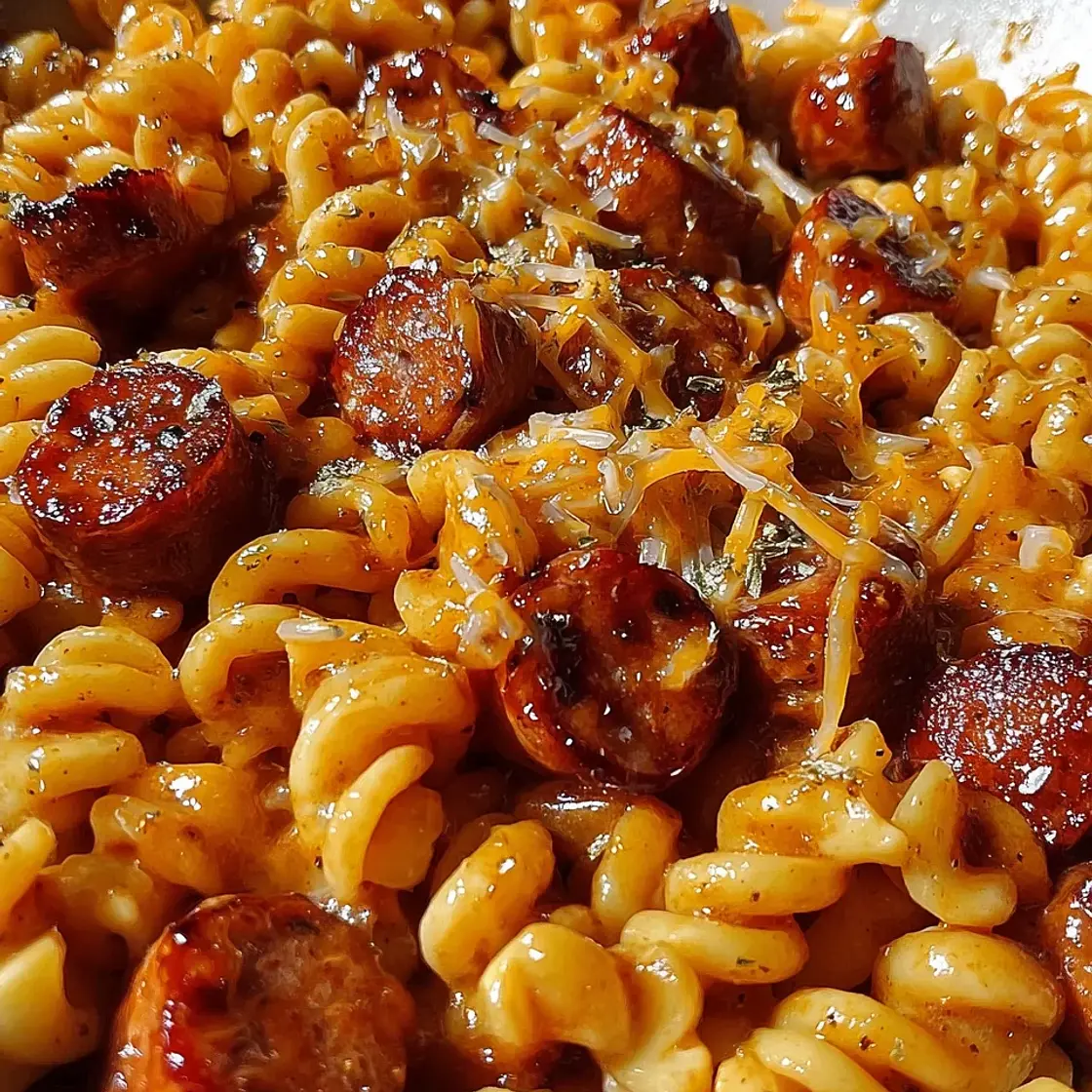 One-Pot Bold Honey BBQ Sausage Pasta