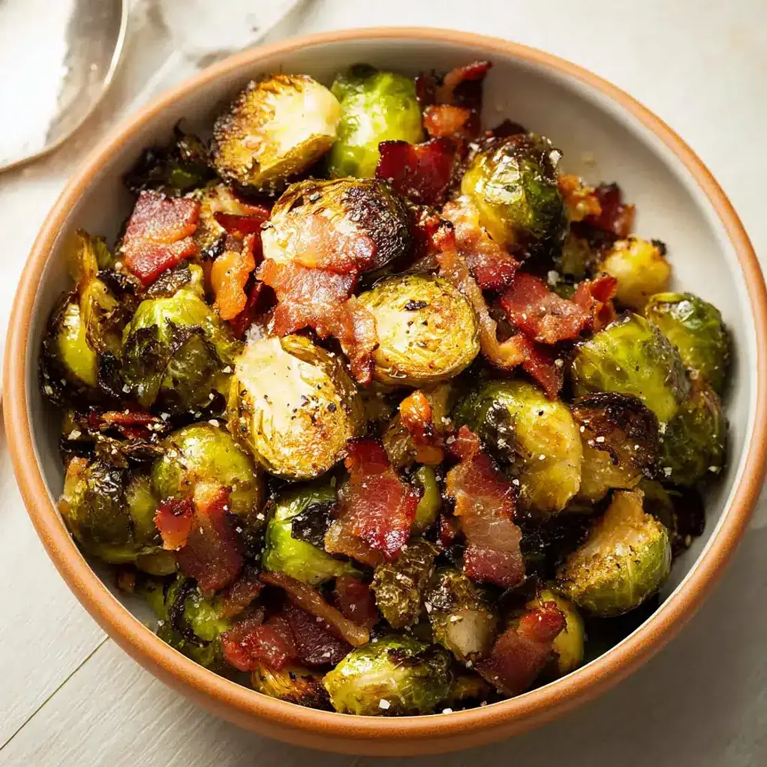 Air Fryer Brussels Sprouts Bacon Recipe So Crispy and Satisfying