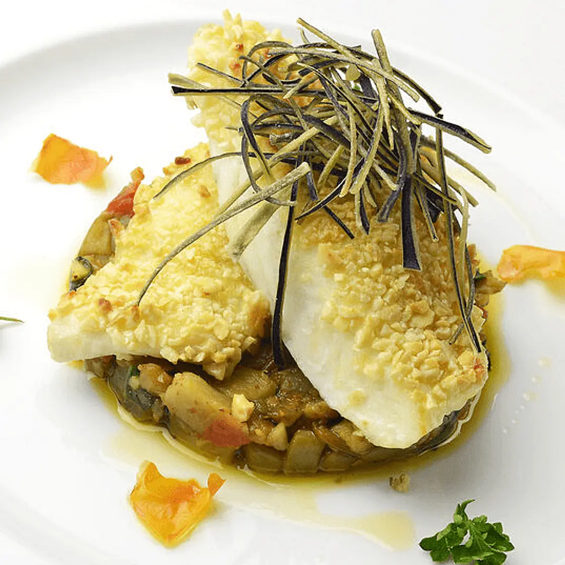 Almond Crusted Halibut