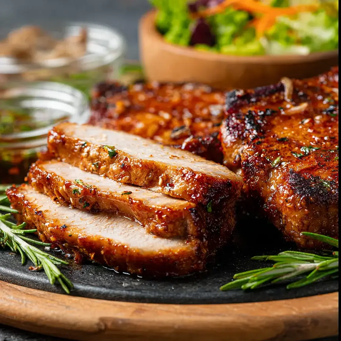 Air Fryer Pork Chops Honey Garlic Recipe Made Irresistible